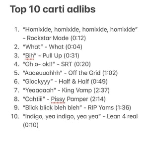 This is the Avatar Image for the Playboy Carti's WHAT Adlib V.2 AI Voice and Text to Speech Generator